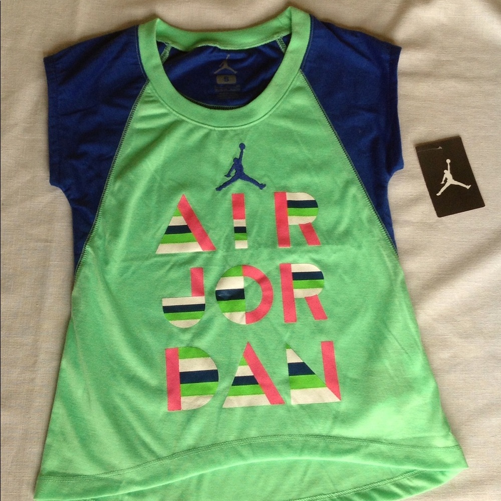Nike girls raglan tee t shirt Air Jordan Jumpman - Picture 2 of 6